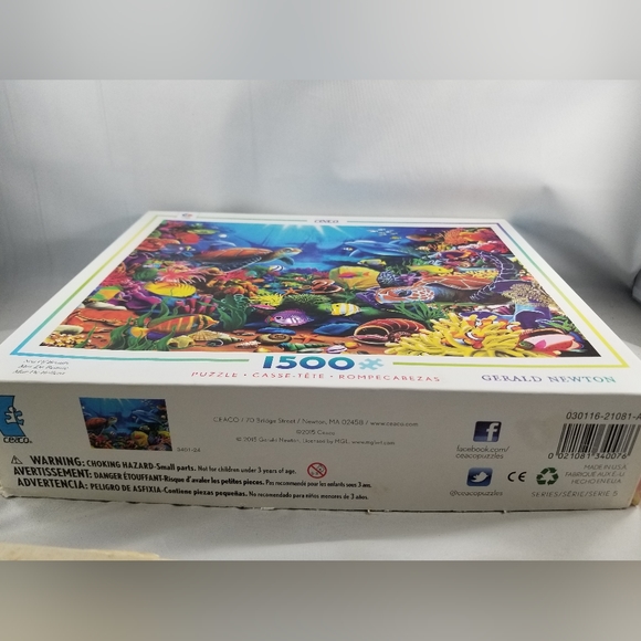 Ceaco Sea of Beauty Jigsaw Puzzle Gerald Newton 1500 Missing 1 Piece - Picture 12 of 12